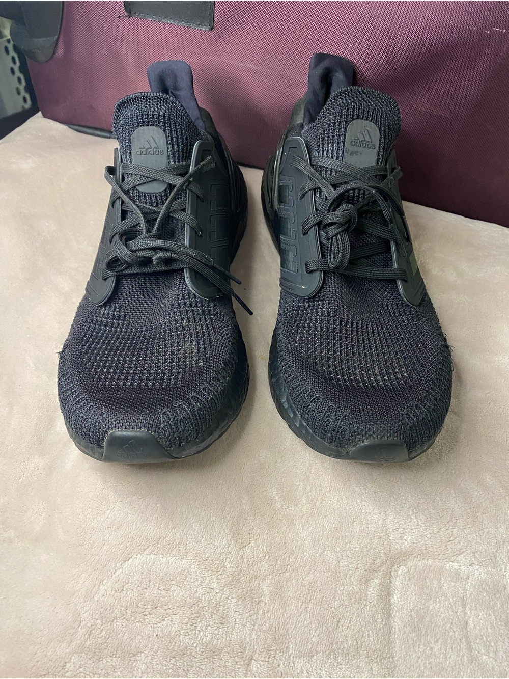 Adidas Ultraboost Triple Black Sneakers mens size 10.5